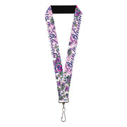 Lanyard - 1.0" - Born to Blossom Blue Lanyards Buckle-Down