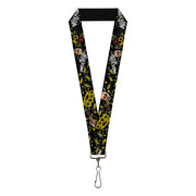 Lanyard - 1.0" - Born to Raise Hell CLOSE-UP Black Lanyards Buckle-Down