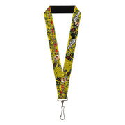 Lanyard - 1.0" - Born to Raise Hell Yellow Lanyards Buckle-Down