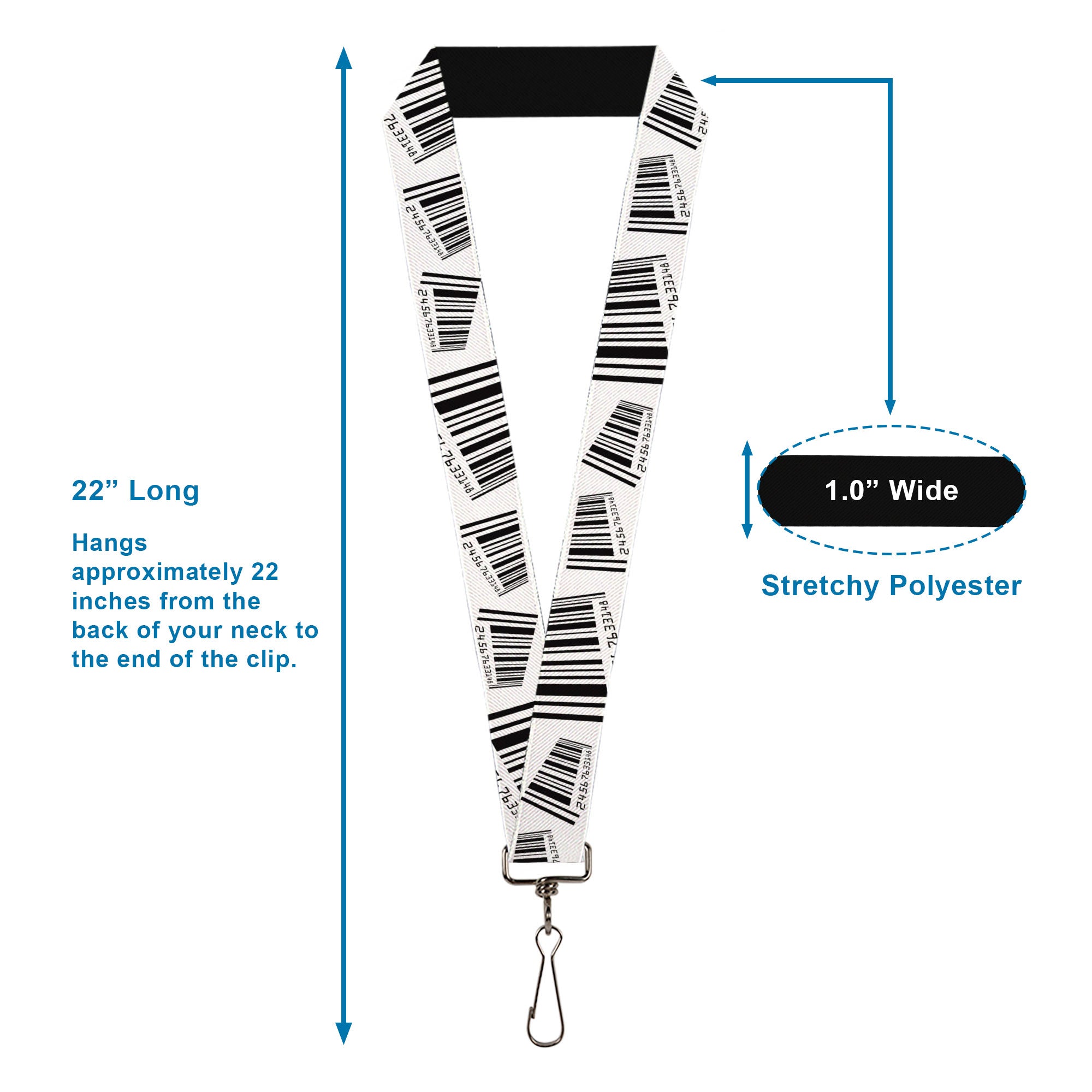 Lanyard - 1.0" - Barcode Lanyards Buckle-Down