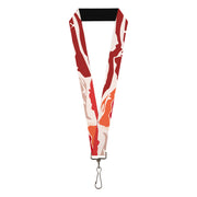 Lanyard - 1.0" - Bacon CLOSE-UP Lanyards Buckle-Down