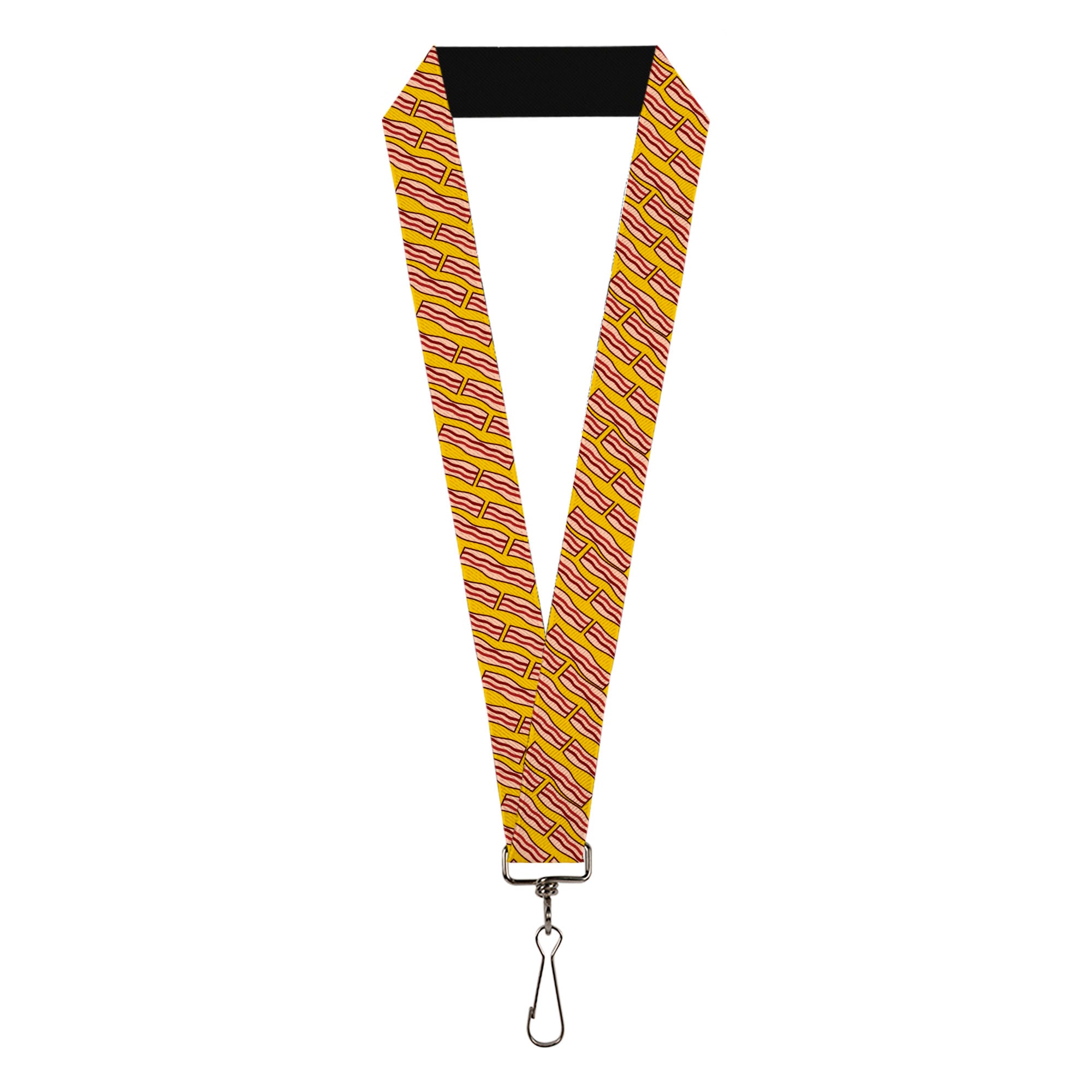 Lanyard - 1.0" - Bacon Cartoon Yellow Lanyards Buckle-Down