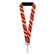 Lanyard - 1.0" - Bacon Slices Maroon Lanyards Buckle-Down