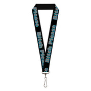 Buckle-Down Lanyard - BITCH PLEASE Black/Blue/Gray Lanyards Buckle-Down