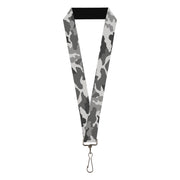 Lanyard - 1.0" - Camo White Lanyards Buckle-Down