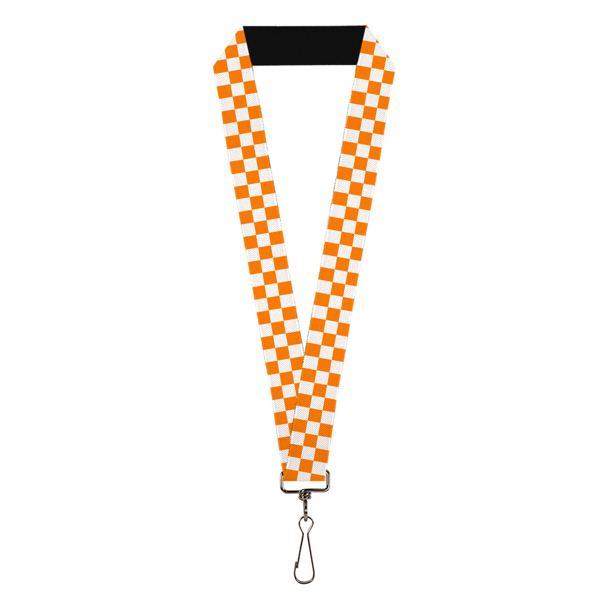 Lanyard - 1.0" - Checker White TN Orange Lanyards Buckle-Down