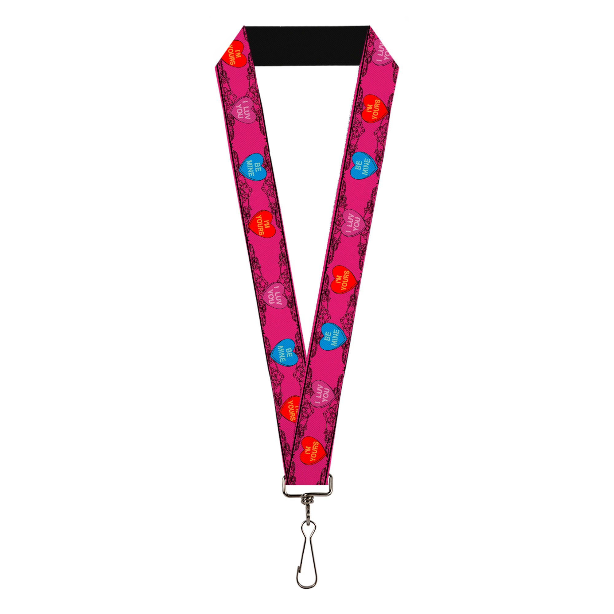 Lanyard - 1.0" - Candy Hearts Lanyards Buckle-Down