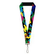 Lanyard - 1.0" - Camo Multi Neon Lanyards Buckle-Down