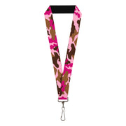 Lanyard - 1.0" - Camo Pink Lanyards Buckle-Down