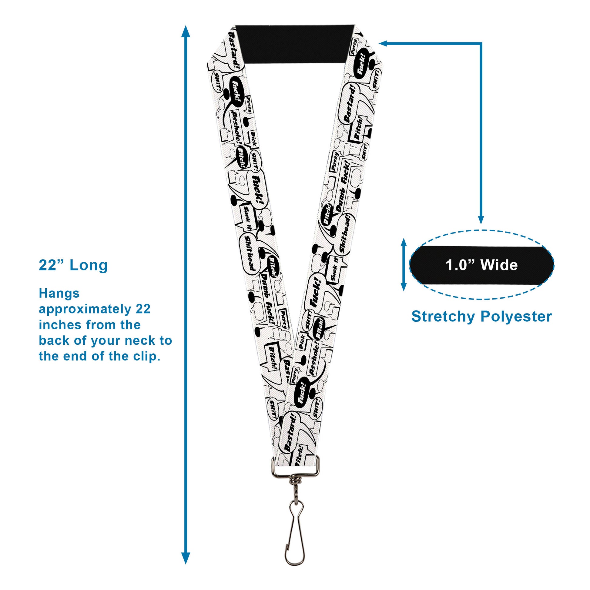 Buckle-Down Lanyard - Curse Bubbles Lanyards Buckle-Down