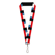 Lanyard - 1.0" - Chile Flags Lanyards Buckle-Down