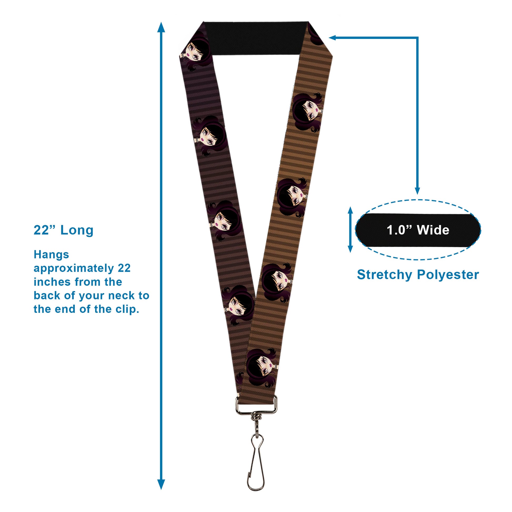 Lanyard - 1.0" - Cutesy Girl Lanyards Buckle-Down