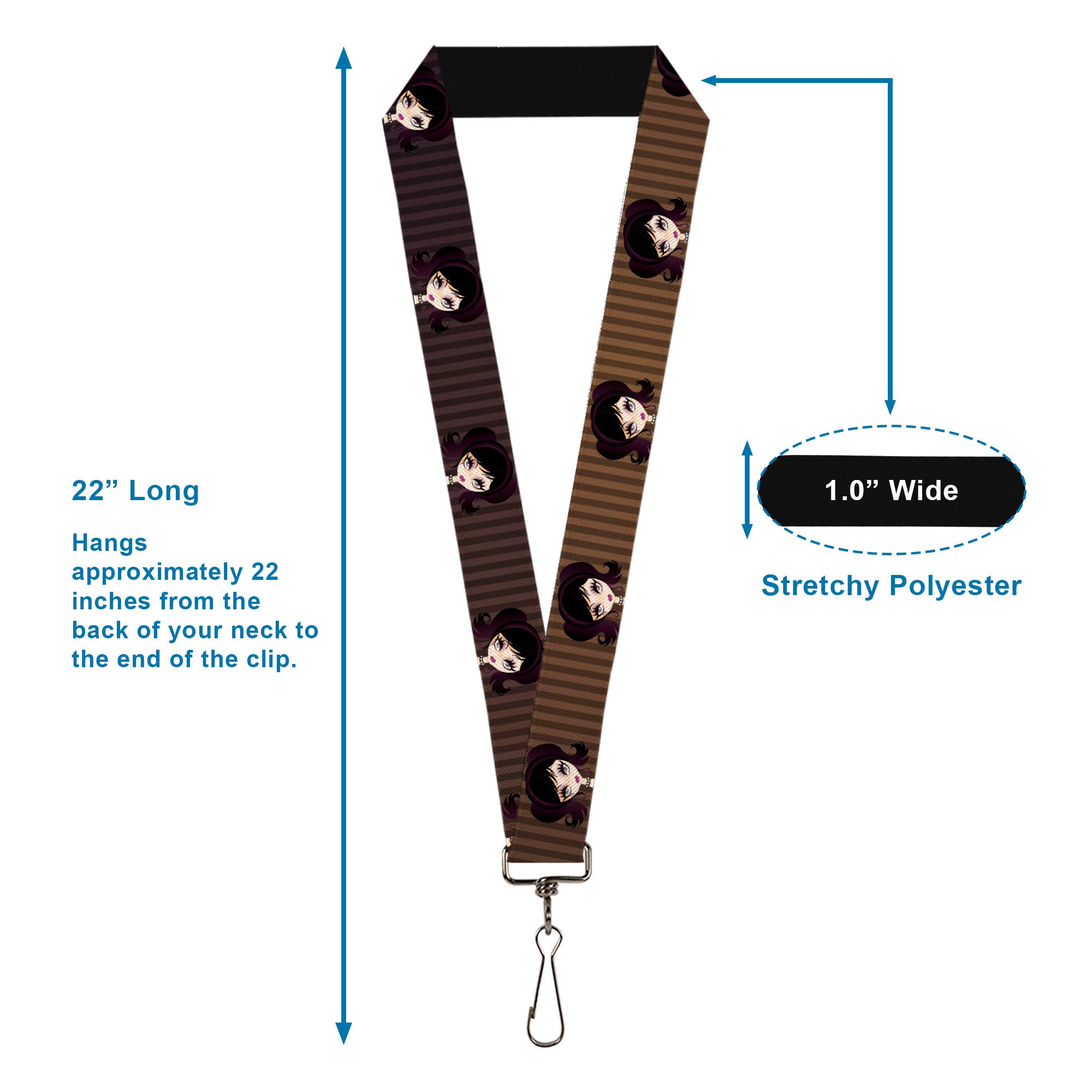 Lanyard - 1.0" - Cutesy Girl Lanyards Buckle-Down