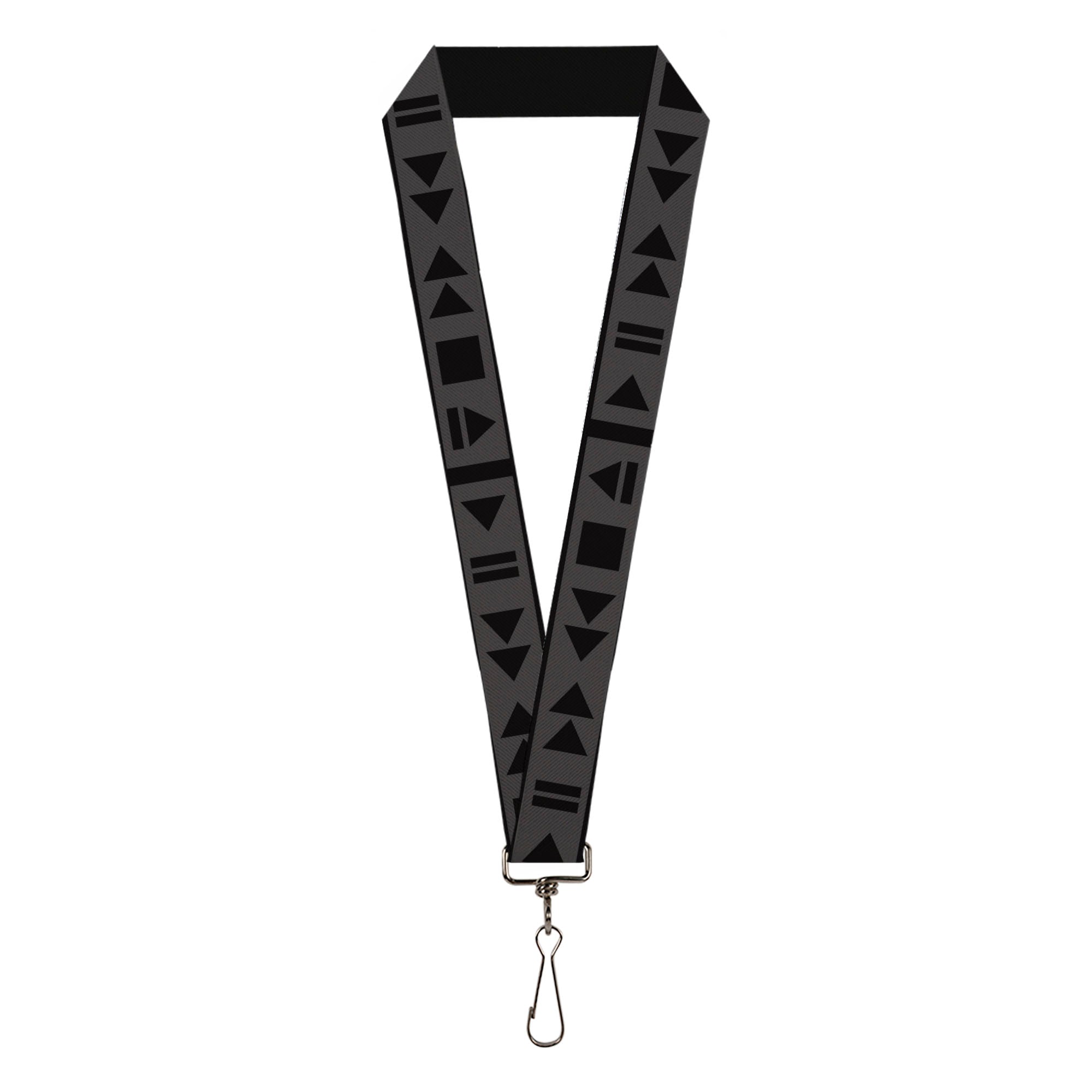 Lanyard - 1.0" - Control Buttons Black Gray Lanyards Buckle-Down