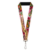 Lanyard - 1.0" - Death Before Dishonor Pink Lanyards Buckle-Down