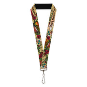 Lanyard - 1.0" - Death Before Dishonor Tan Lanyards Buckle-Down