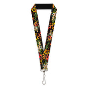 Lanyard - 1.0" - Death or Glory CLOSE-UP Black Lanyards Buckle-Down