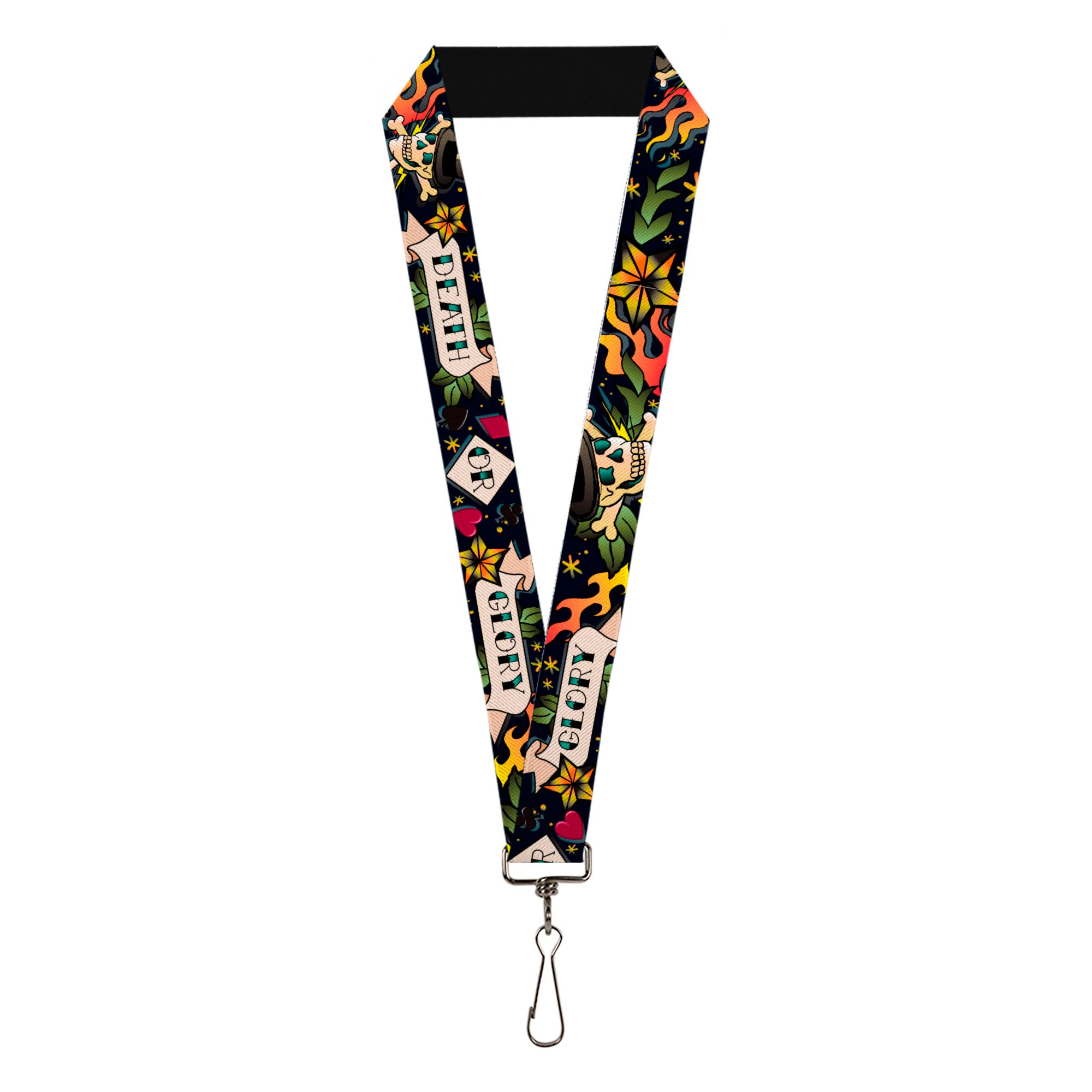 Lanyard - 1.0" - Death or Glory Black Lanyards Buckle-Down