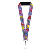 Lanyard - 1.0" - Dinosaur Cartoon Lanyards Buckle-Down