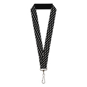 Lanyard - 1.0" - Dog Bone Black White Lanyards Buckle-Down
