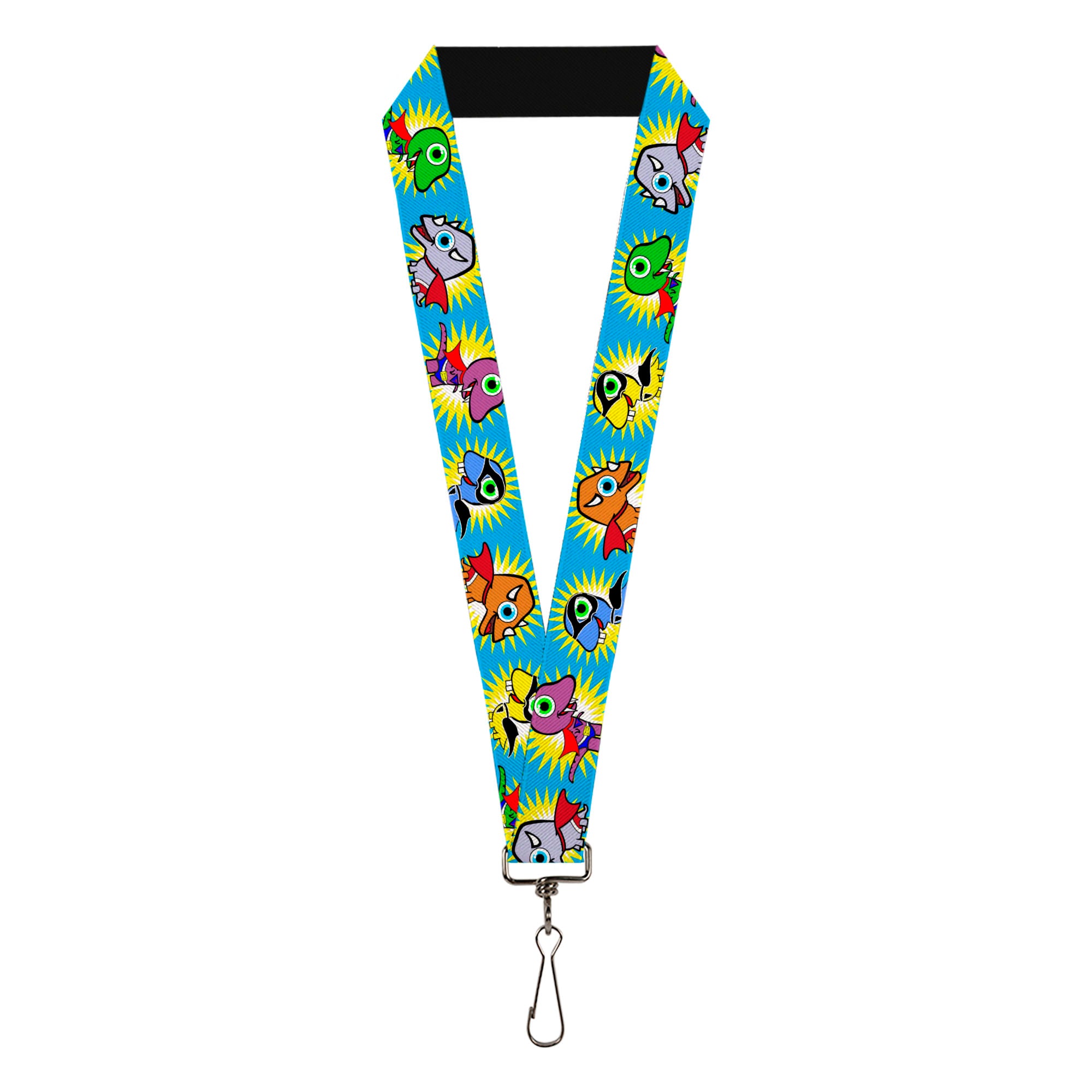 Lanyard - 1.0" - Dinosaur Superhero Baby Blue Lanyards Buckle-Down