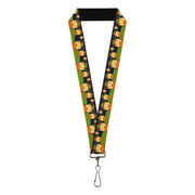 Lanyard - 1.0" - Duck w Frog Hat Lanyards Buckle-Down