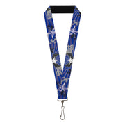 Lanyard - 1.0" - Die Hard Skulls & Stars1 Blue Grays Lanyards Buckle-Down