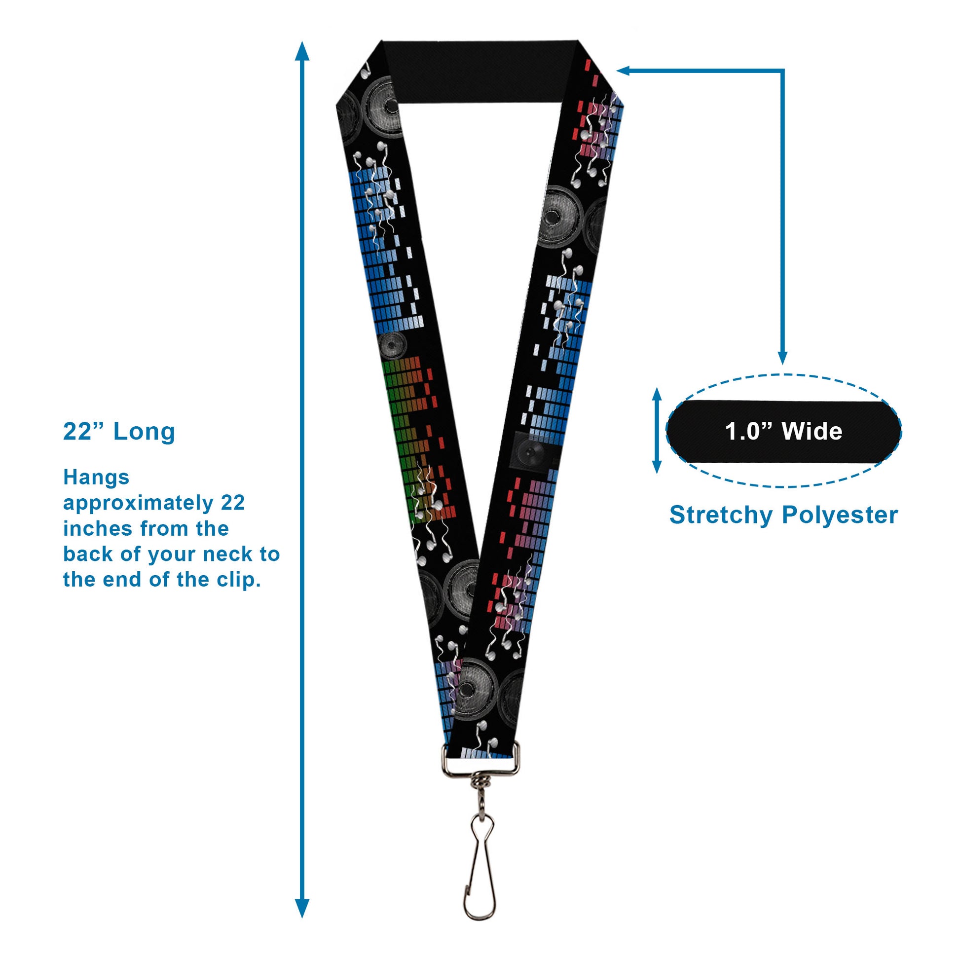 Lanyard - 1.0" - Equalizer Lanyards Buckle-Down