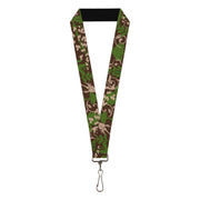 Lanyard - 1.0" - Earthy Brown Green Lanyards Buckle-Down