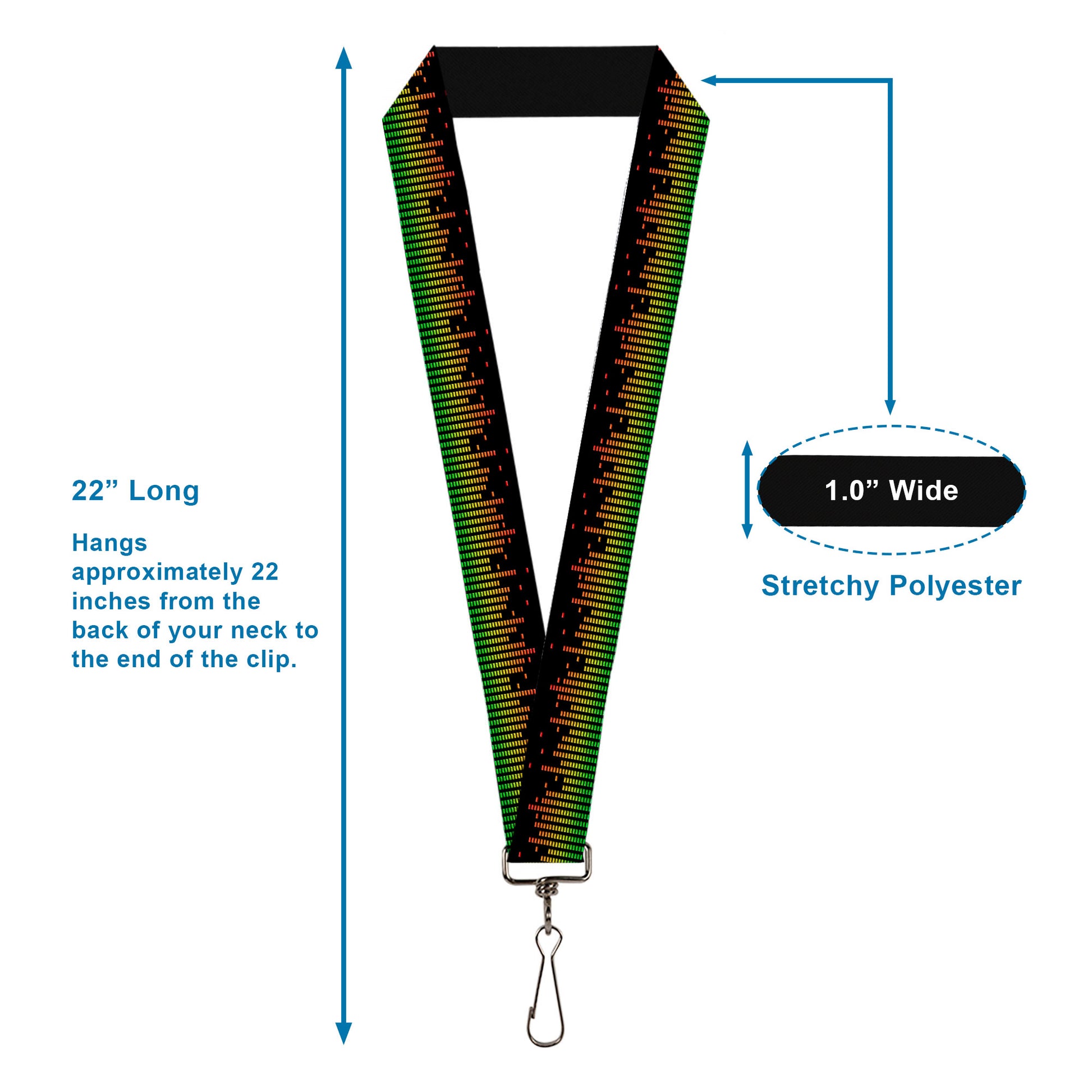 Lanyard - 1.0" - DC Equalizer Lanyards Buckle-Down