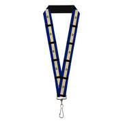 Lanyard - 1.0" - El Salvador Flag Black Lanyards Buckle-Down