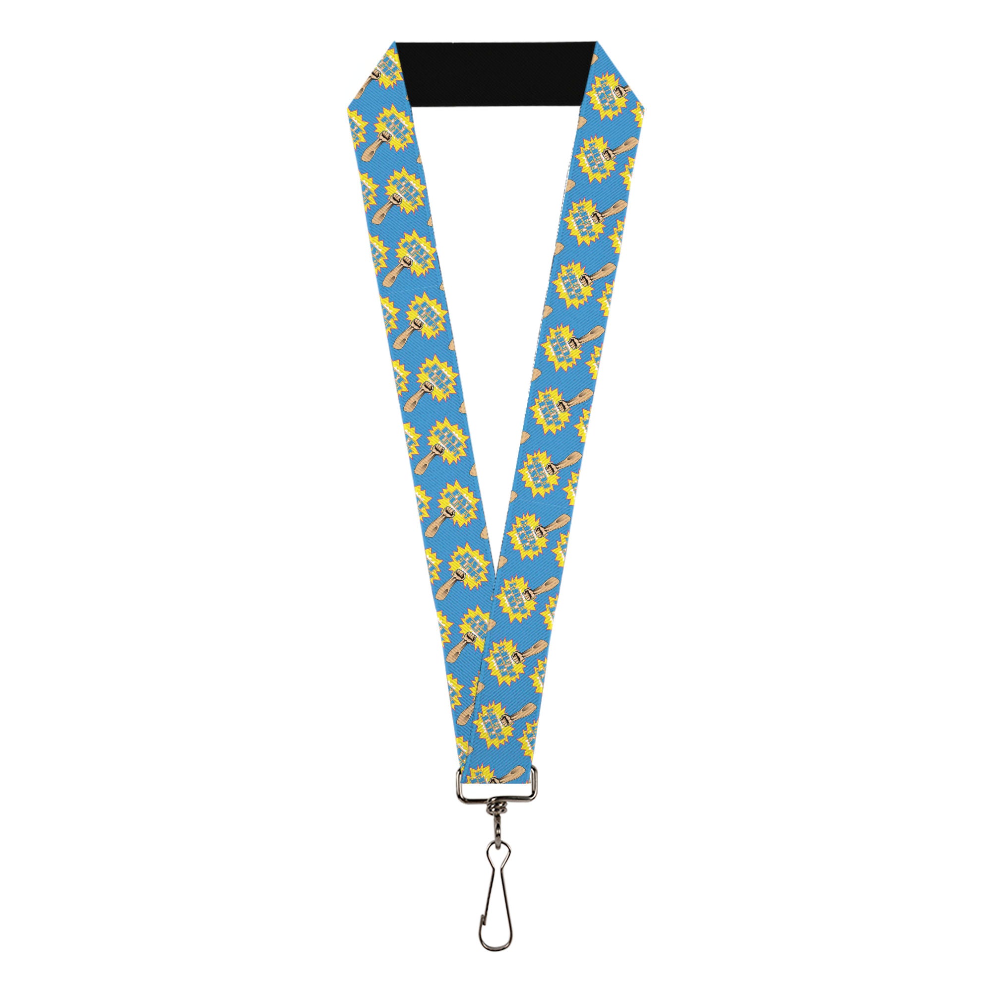 Lanyard - 1.0" - Fist Pump Baby Blue Yellow Lanyards Buckle-Down
