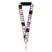 Lanyard - 1.0" - Florida Cities Palm Tree Sunset White Lanyards Buckle-Down