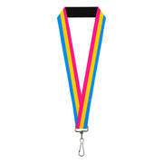 Lanyard - 1.0" - Flag Pansexual Pink Yellow Blue Lanyards Buckle-Down