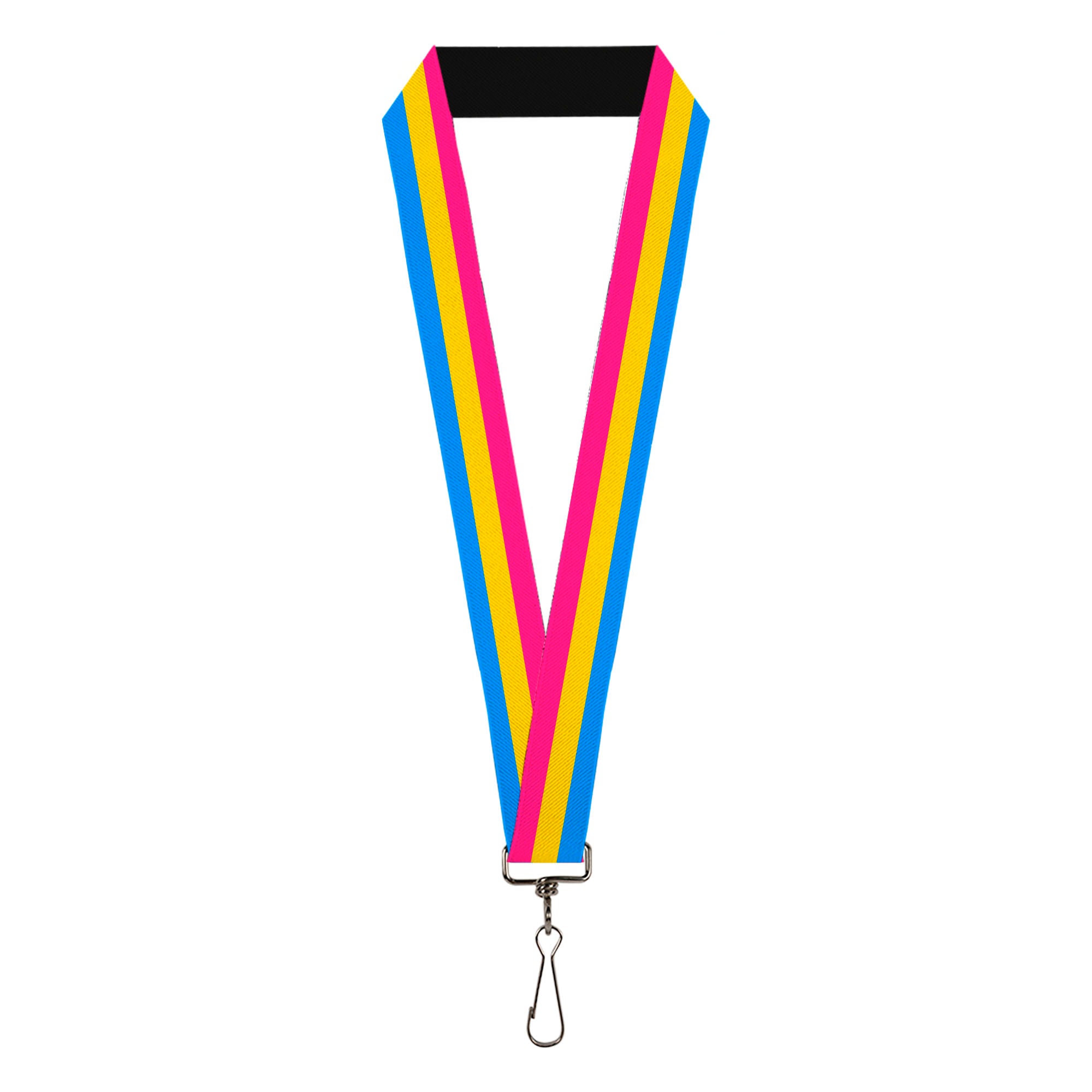 Lanyard - 1.0" - Flag Pansexual Pink Yellow Blue Lanyards Buckle-Down