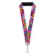 Lanyard - 1.0" - Girls Rule Bubbles Lanyards Buckle-Down