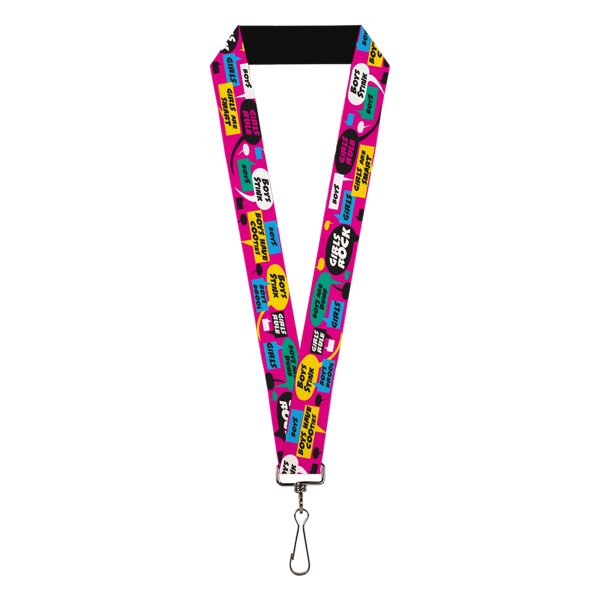 Lanyard - 1.0" - Girls Rule Bubbles Lanyards Buckle-Down