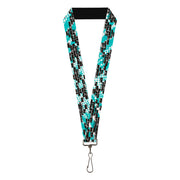 Lanyard - 1.0" - Grunge Bricks Green Lanyards Buckle-Down