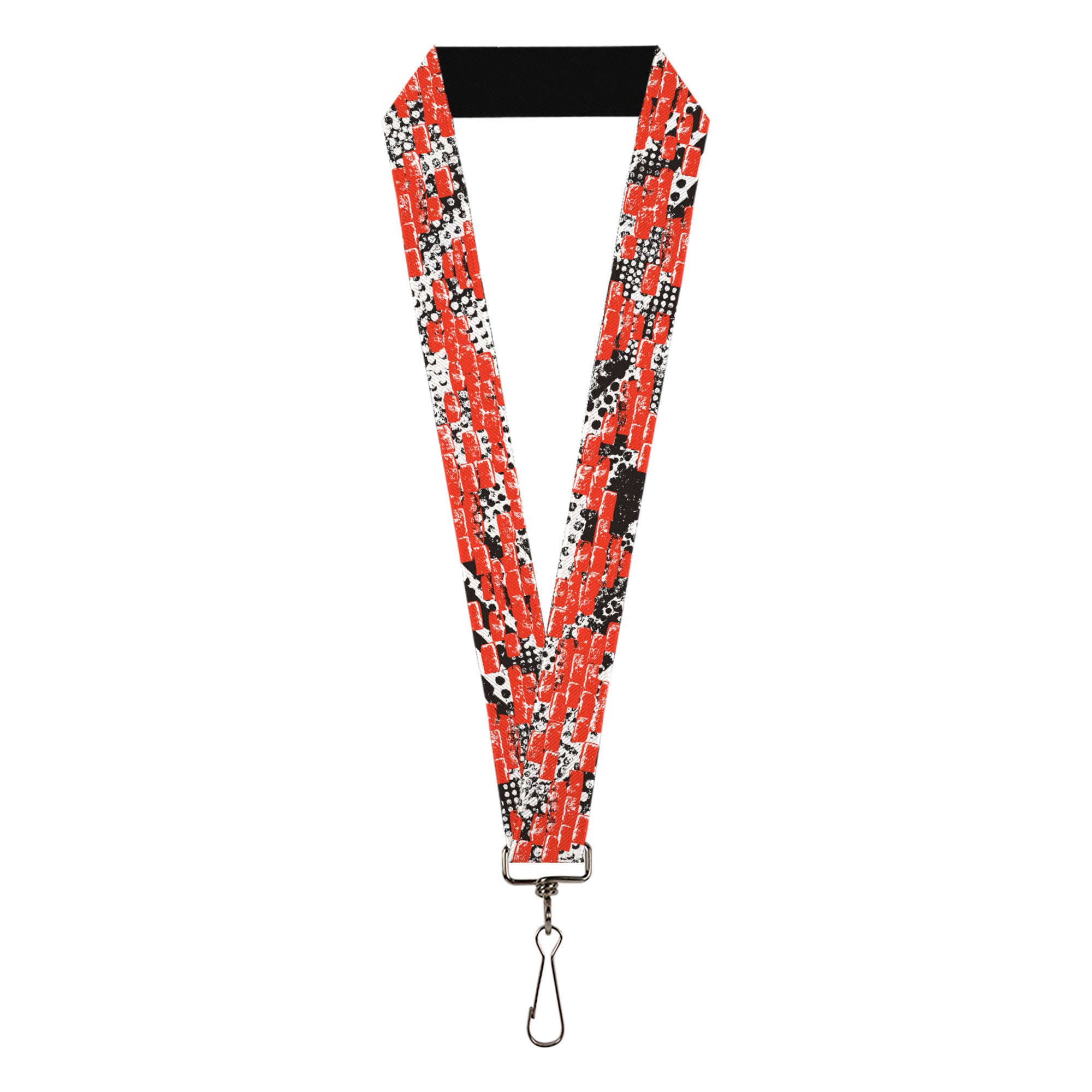 Lanyard - 1.0" - Grunge Bricks Orange Lanyards Buckle-Down