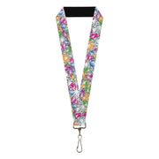 Lanyard - 1.0" - Gems Stacked Multi Color Lanyards Buckle-Down