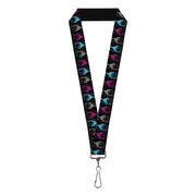 Buckle-Down Lanyard - Grenades Black/Gray/Purple/Baby Blue Lanyards Buckle-Down