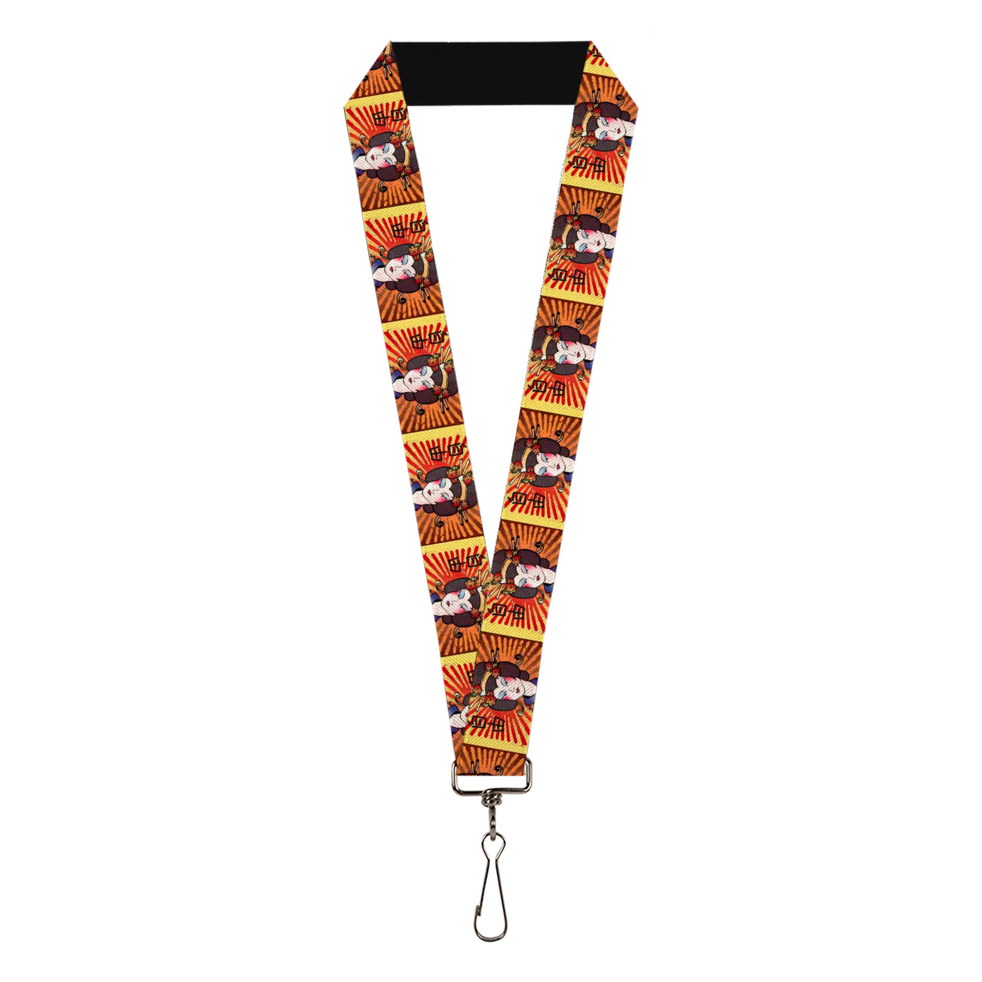 Lanyard - 1.0" - Geisha Distressed Repeat Lanyards Buckle-Down