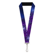 Lanyard - 1.0" - Galaxy Blues Purples Lanyards Buckle-Down