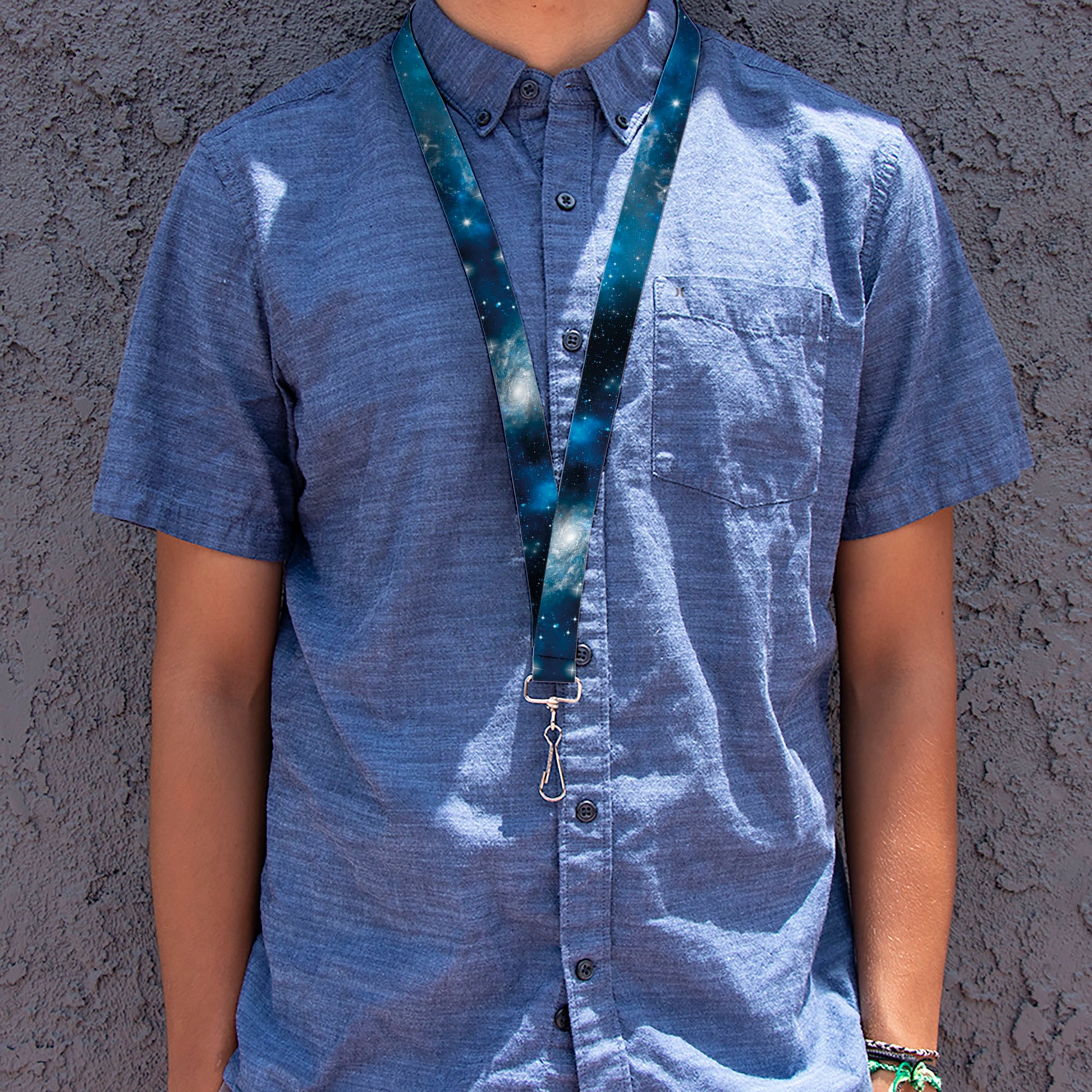 Lanyard - 1.0" - Galaxy Blues Blues Lanyards Buckle-Down