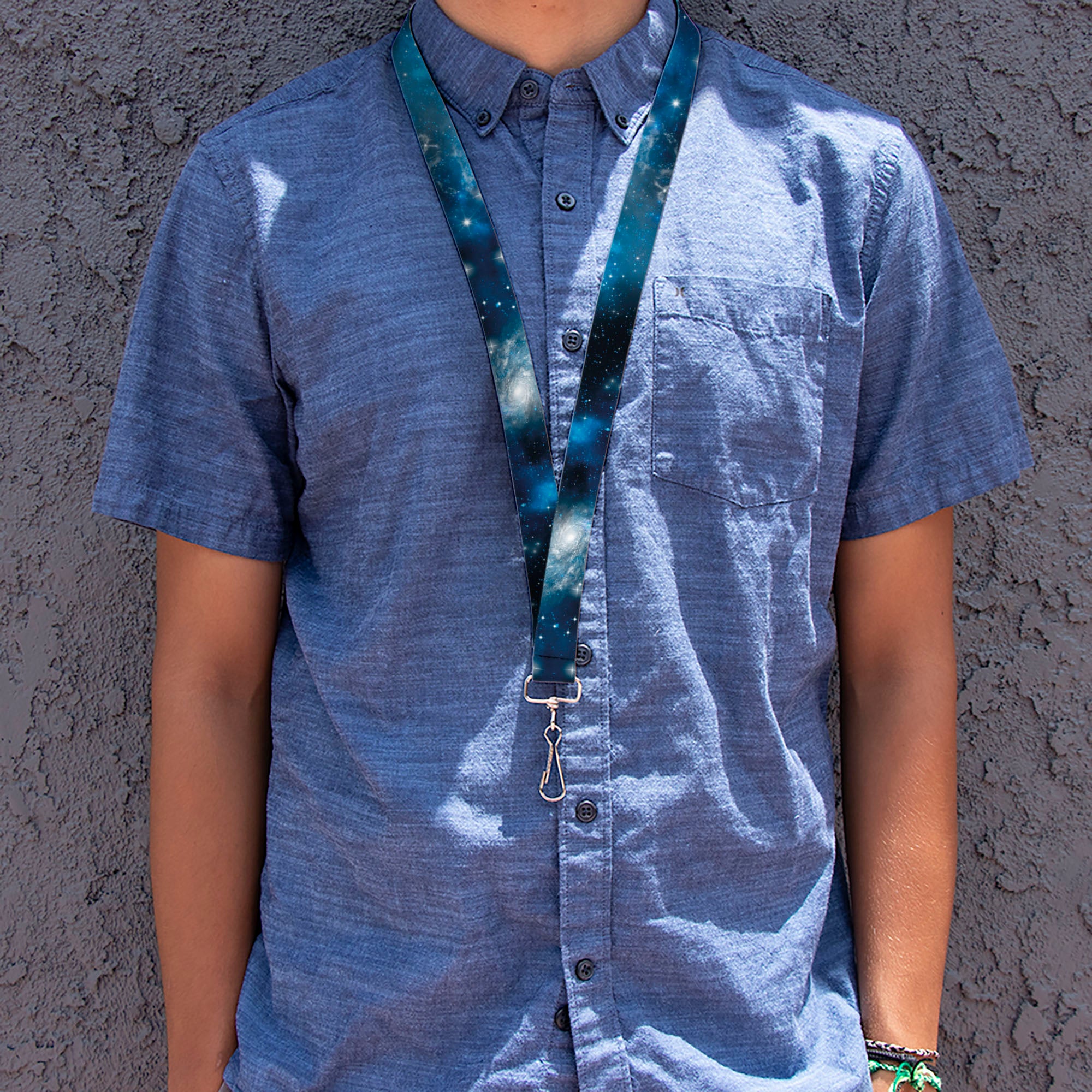 Lanyard - 1.0" - Galaxy Blues Blues Lanyards Buckle-Down