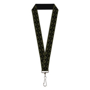 Lanyard - 1.0" - Geometric7 Black Olive Lanyards Buckle-Down