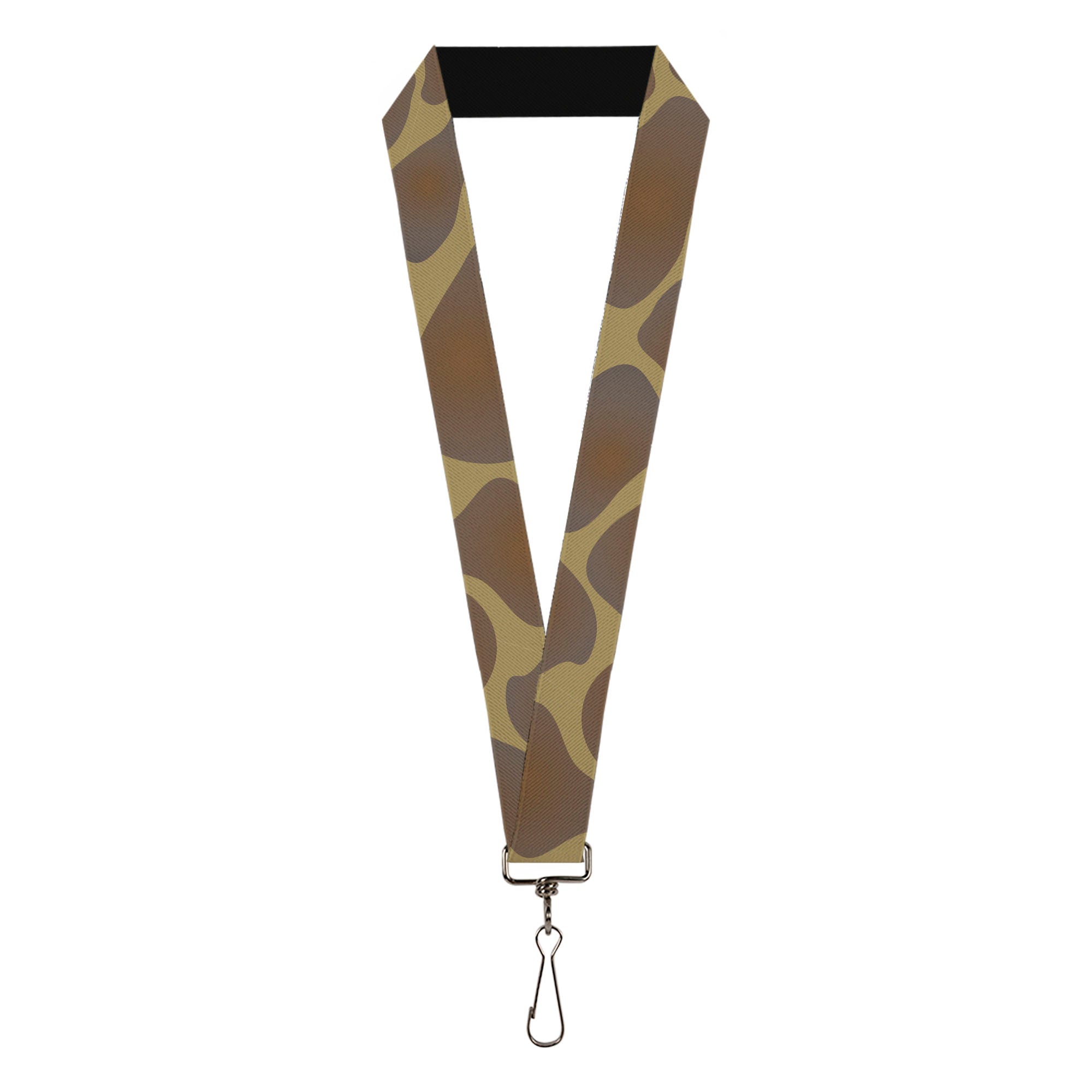 Lanyard - 1.0" - Giraffe Spots Tan Brown Lanyards Buckle-Down