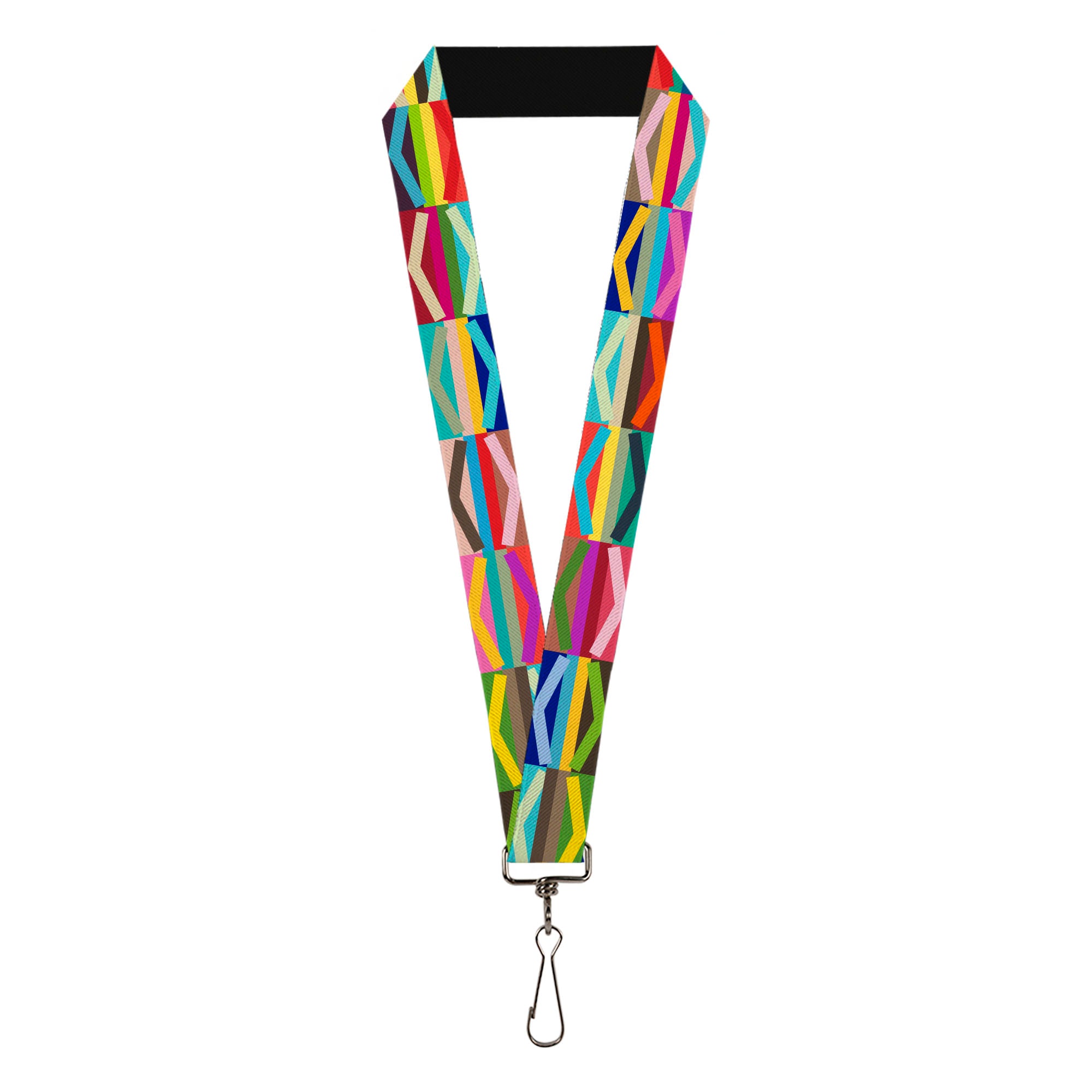 Lanyard - 1.0" - Geometric10 Multi Color Lanyards Buckle-Down