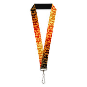 Lanyard - 1.0" - Geometric Transition Blues Reds Orange Yellows Lanyards Buckle-Down