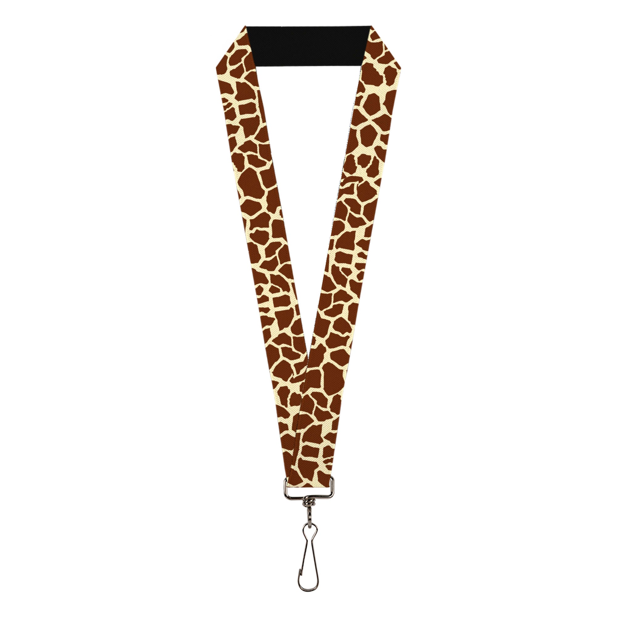 Lanyard - 1.0" - Giraffe Spots2 Cream Brown Lanyards Buckle-Down